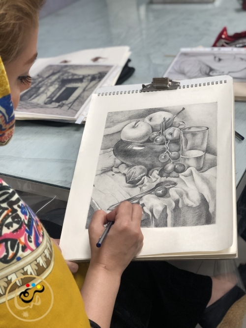 کلاس طراحی و سیاه قلم