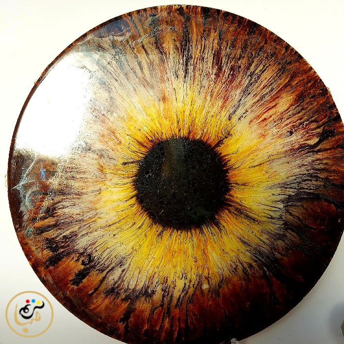 تابلو آبستره چشم پرتویی