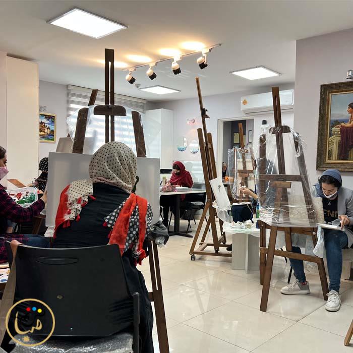 آموزش نقاشی رنگ  روغن