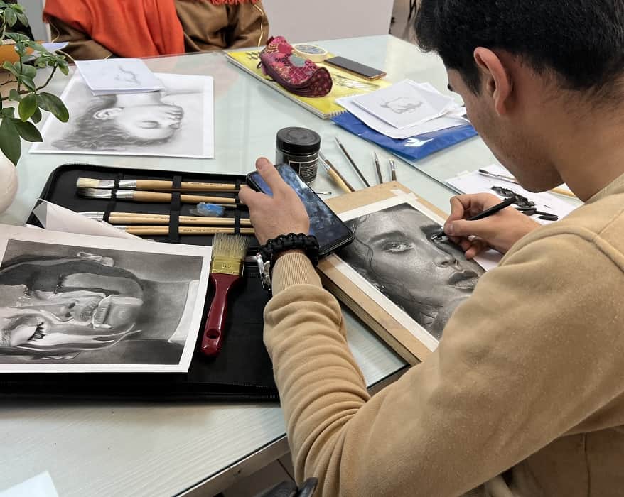 آموزش نقاشی پرتره