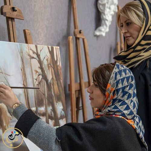 آموزش رنگ روغن