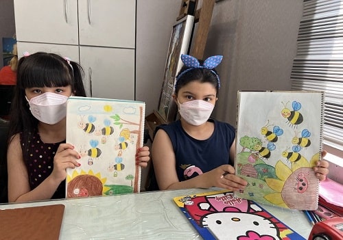 آموزش نقاشی با مداد رنگی