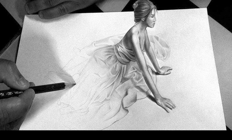 آموزش نقاشی سه بعدی ساده