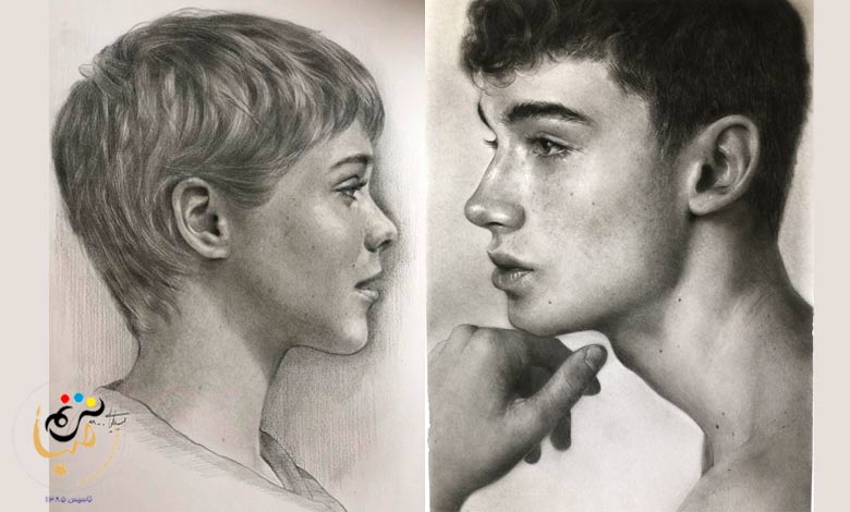 آموزش سیاه قلم چهره