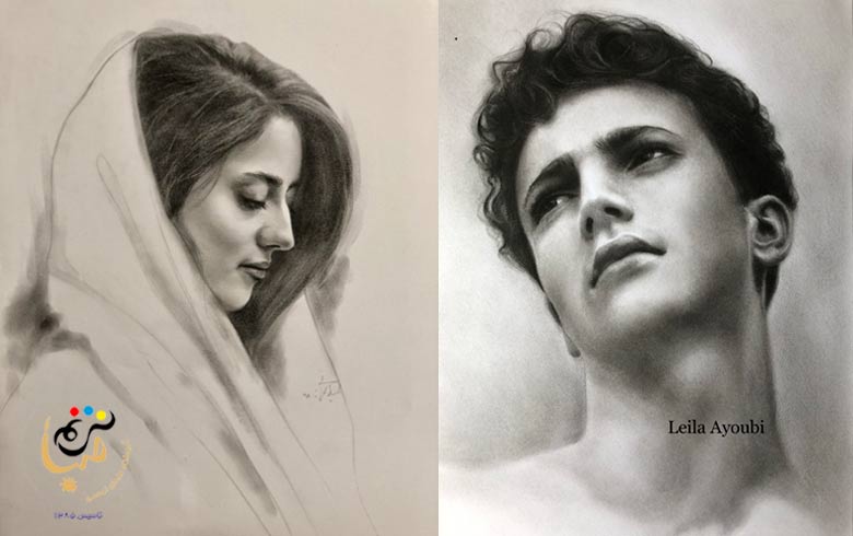 آموزش طراحی سیاه قلم چهره