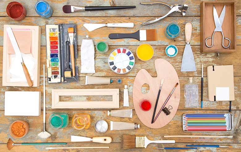 لوازم و ابزار نقاشی