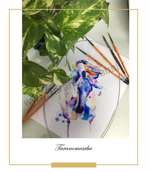 نقاشی  روی شیشه ساده