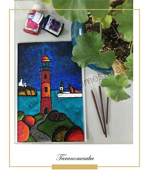 نقاشی روی شیشه مشجر