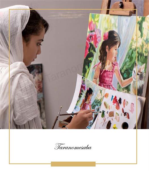 هنرجوی دوره نقاشی پیشرفته