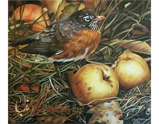 نقاشی رنگ روغن میوه