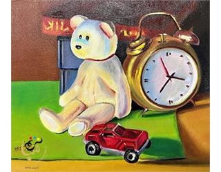 نقاشی رنگ روغن کودک