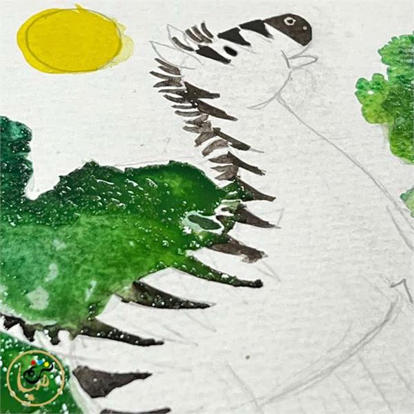 نقاشی گوره خر کودکانه