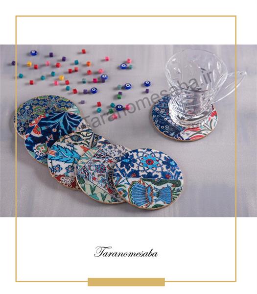 زیر لیوانی آبستره رزین