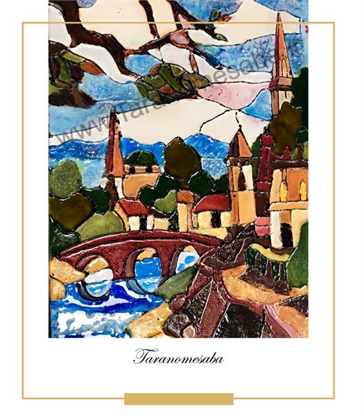 نقاشی روی شیشه مشجر