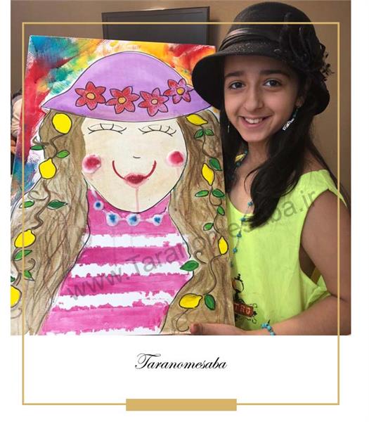 نقاشی هنرجو از صورت خود