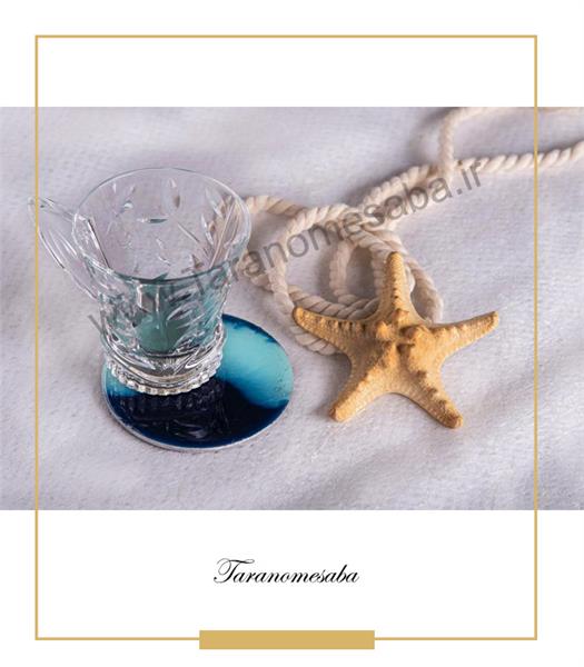 زیر لیوانی آبستره رزین