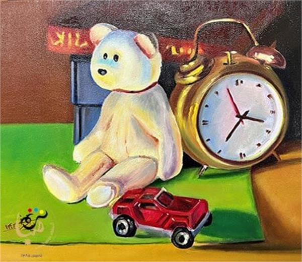 نقاشی رنگ روغن کودک