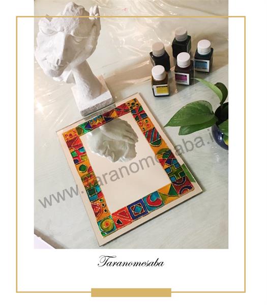 نقاشی روی آینه