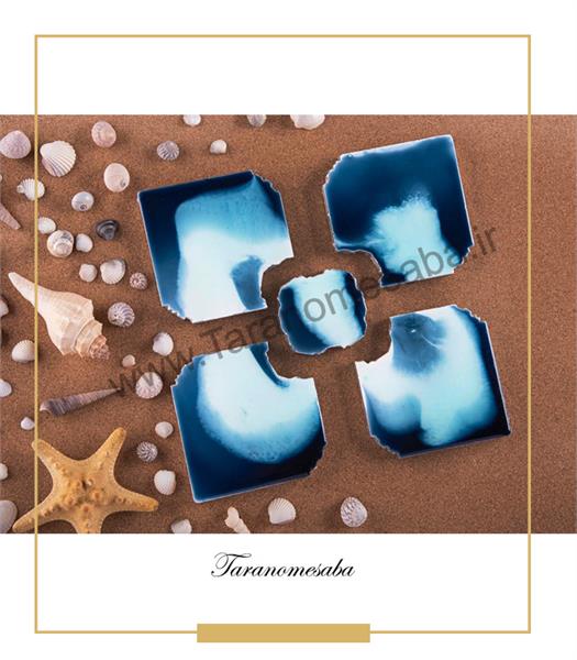 زیر لیوانی آبستره رزین