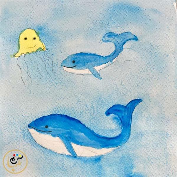 نقاشی دلفین