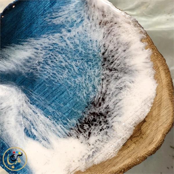 نقاشی رزین روی چوب